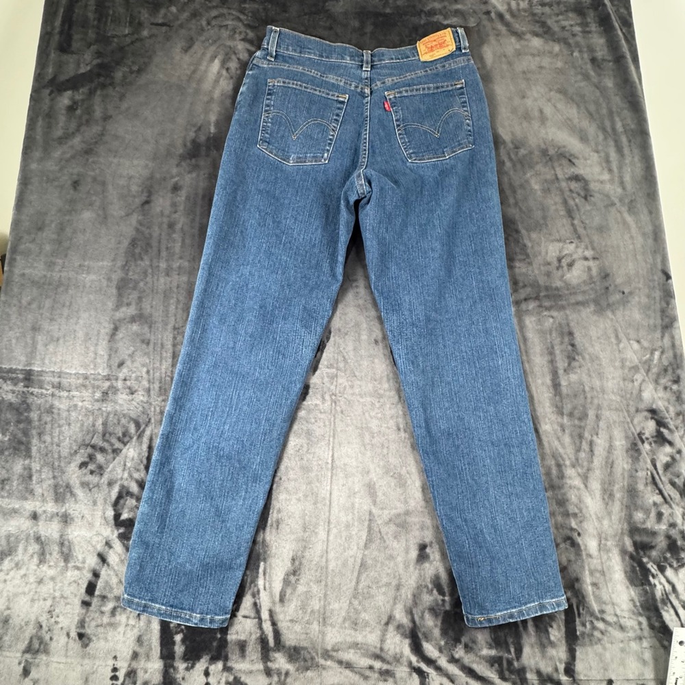 Levi's 512 Classic Slim Stretch Jeans Womens 14 MIS M Blue Tapered Leg Denim - Picture 7 of 8
